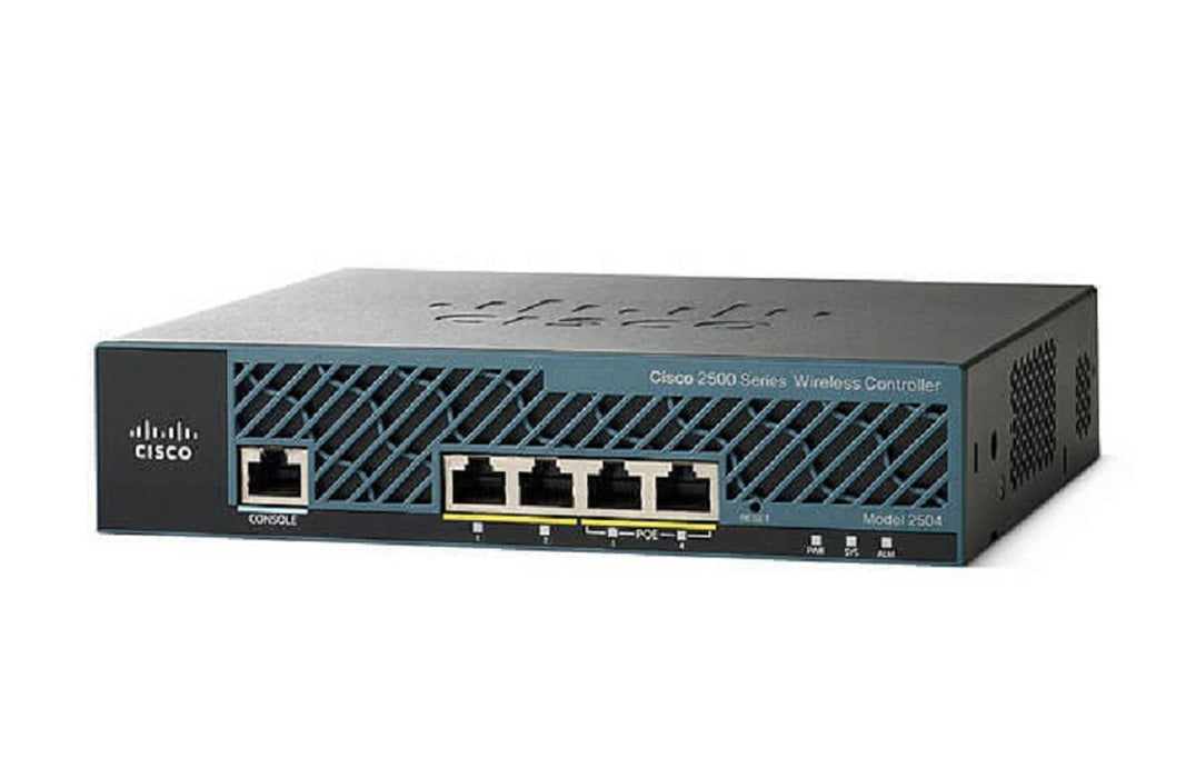 Cisco AIR-CT2504-25-K9 25-AP Wireless Controller with 4 GE Ports Refurbished 1 Year Warranty