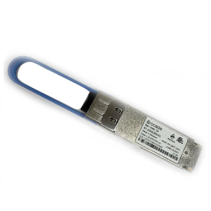 Brocade 40G-QSFP-LR4 40GbE QSFP+ LR4 Transceiver Module for Long-Reach – High-Performance, Refurbished, 1 Year Warranty