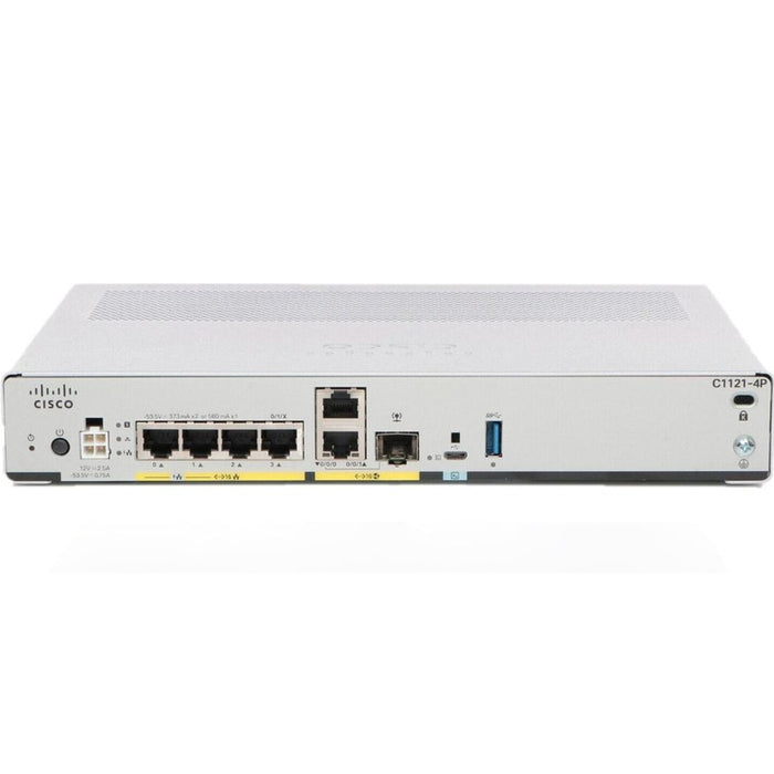 Cisco C1121-4P 4-Port Gigabit Router with Dual WAN and SFP Slot Refurbished 1 Year Warranty