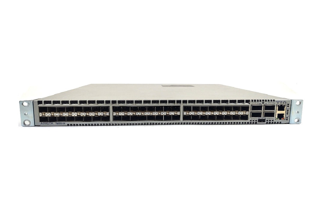 Arista DCS-7050S-64 SFP+ High-Density Switch with Arista EOS Refurbished 1 Year Warranty
