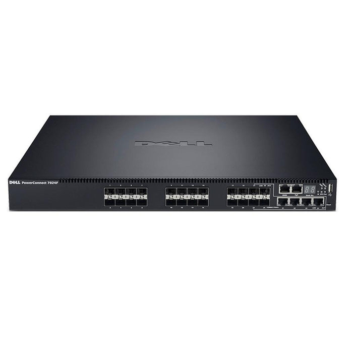 Dell POWERCONNECT 7024F 24-Port SFP Switch – Fiber Connectivity for SMB Refurbished 1 Year Warranty