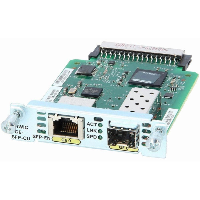 Cisco EHWIC-1GE-SFP-CU Gigabit Ethernet WAN Interface Card with Dual – High-Performance, Refurbished, 1 Year Warranty