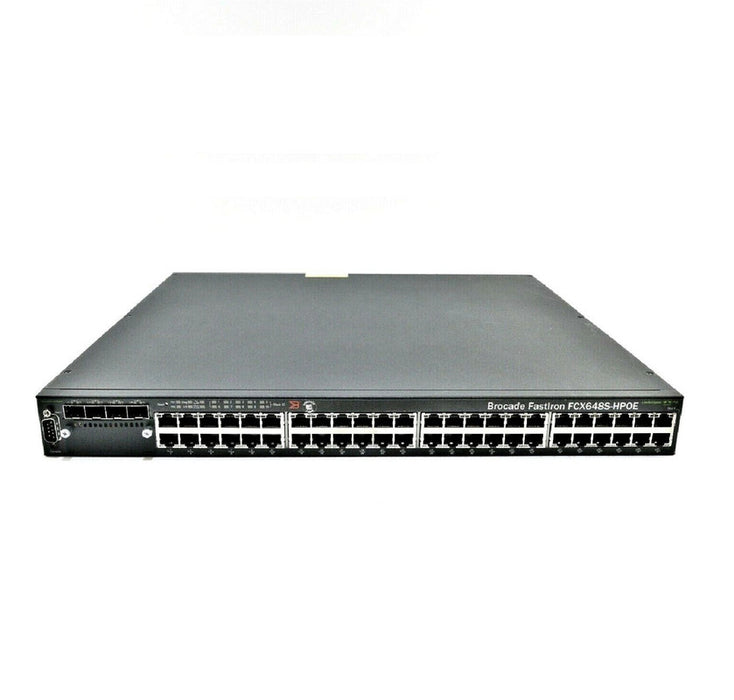 Brocade FCX648S-HPOE 48-Port Gigabit PoE+ Stackable Switch Refurbished 1 Year Warranty