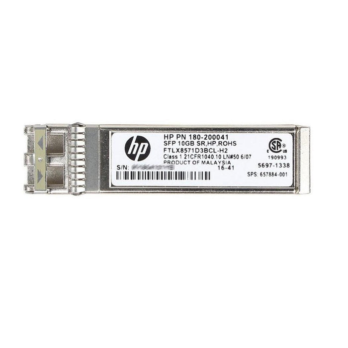 HP 180-200041 10G SFP+ SR 850nm Optical Transceiver Refurbished 1 Year Warranty