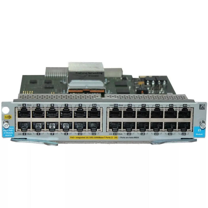 HP J9307A 20-Port Gigabit PoE+ Switch with Uplinks for – High-Performance, Refurbished, 1 Year Warranty