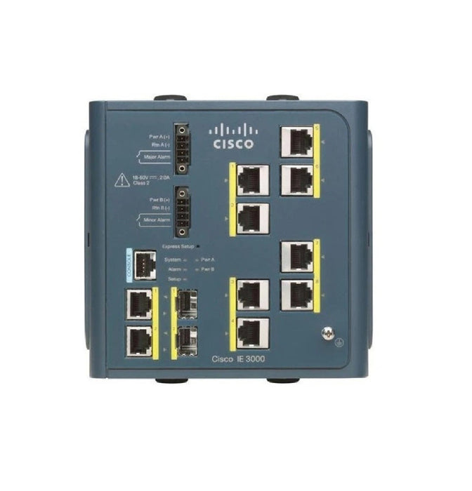 Cisco IE-3000-8TC 8-Port Industrial Ethernet Switch with 2 Uplinks Refurbished 1 Year Warranty