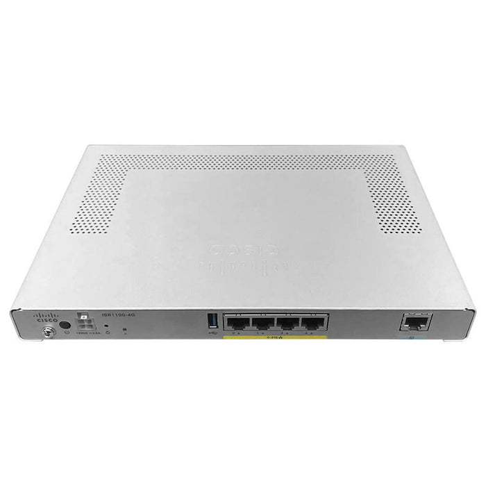 Cisco ISR1100-4G 4-Port Gigabit Ethernet Router with Compact Design – High-Performance, Refurbished, 1 Year Warranty