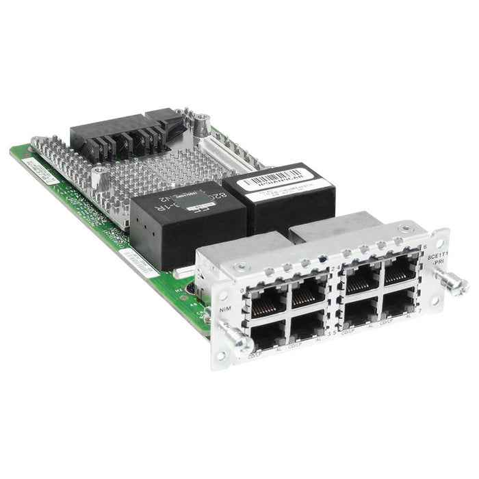 Cisco NIM-8CE1T1-PRI 8-Port CE1/T1 PRI Voice Interface Module Refurbished 1 Year Warranty