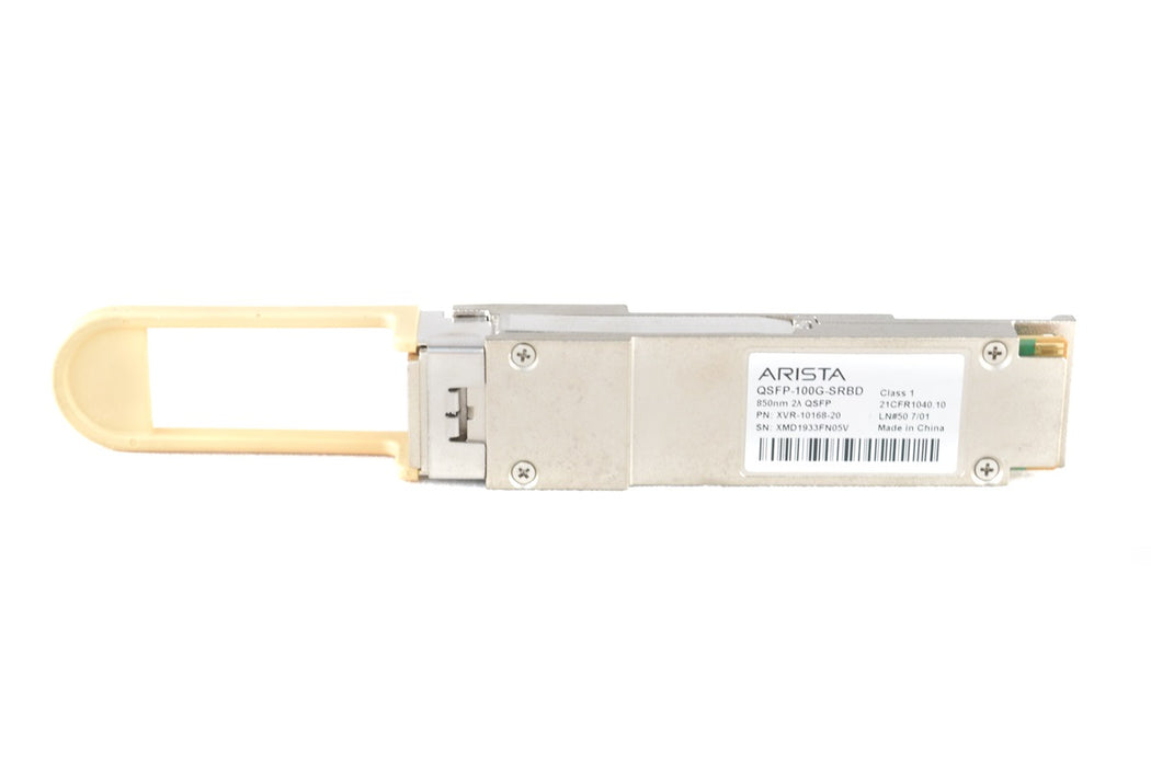 Arista QSFP-100G-SRBD 100G BiDi Transceiver – Multimode Short-Range QSFP28 Refurbished 1 Year Warranty