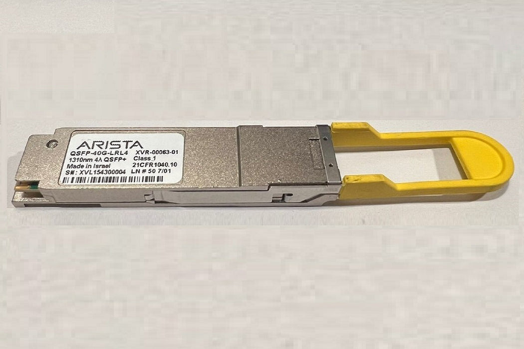 Arista QSFP-40G-LRL4 40G QSFP+ Transceiver – Extended Range over SMF Fiber Refurbished 1 Year Warranty