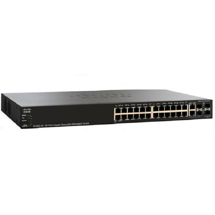 Cisco SG500-28P-K9-NA 28-Port PoE+ Gigabit Switch – L3 Managed Refurbished 1 Year Warranty