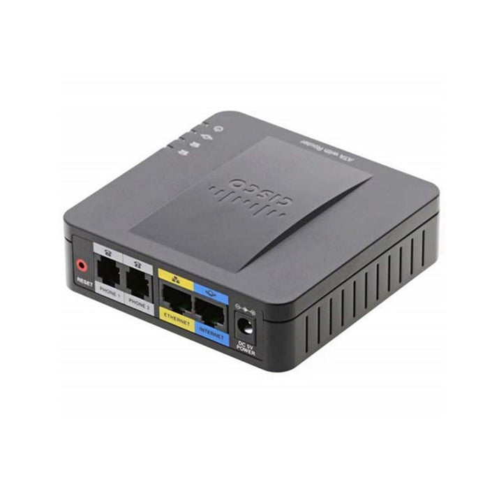 Cisco SPA122 2-Port VoIP ATA with Router for Internet Calling Refurbished 1 Year Warranty