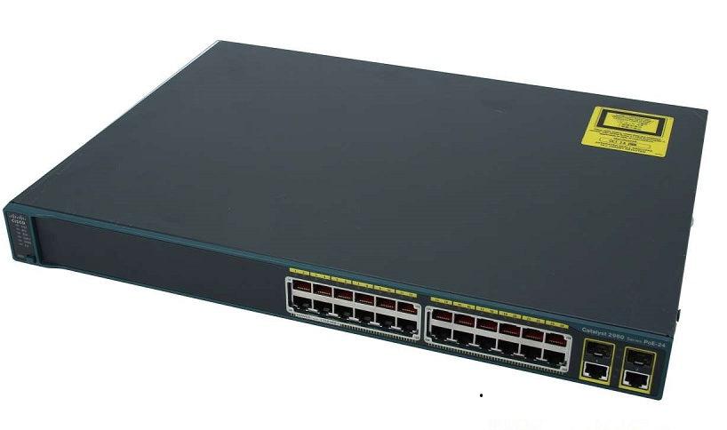 Cisco WS-C2960-24PC-L 24-Port Gigabit Ethernet Switch Refurbished 1 Year Warranty