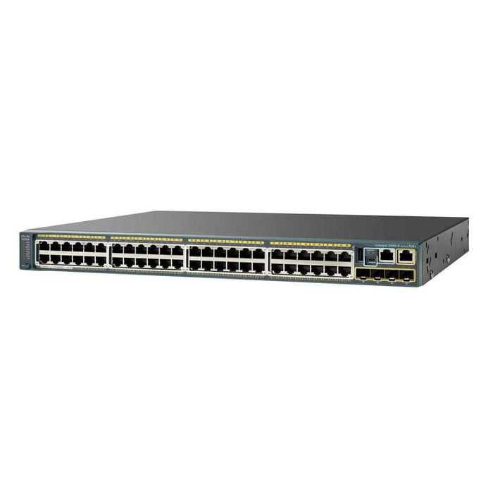 Cisco WS-C2960S-48LPD-L 48-Port PoE+ Switch, 2x 10G SFP+ - Refurbished 1 Year Warranty