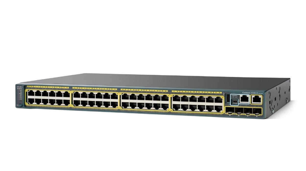 Cisco WS-C2960S-48LPS-L 48-Port Managed Gigabit PoE+ Switch Refurbished 1 Year Warranty