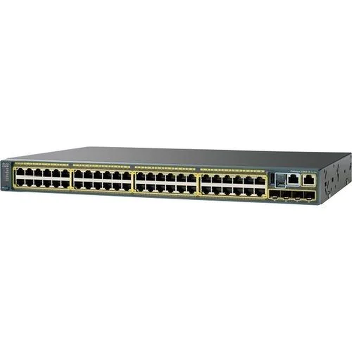 Cisco WS-C2960S-F48FPS-L 48-Port FE PoE+ Switch, 4x SFP - Refurbished 1 Year Warranty