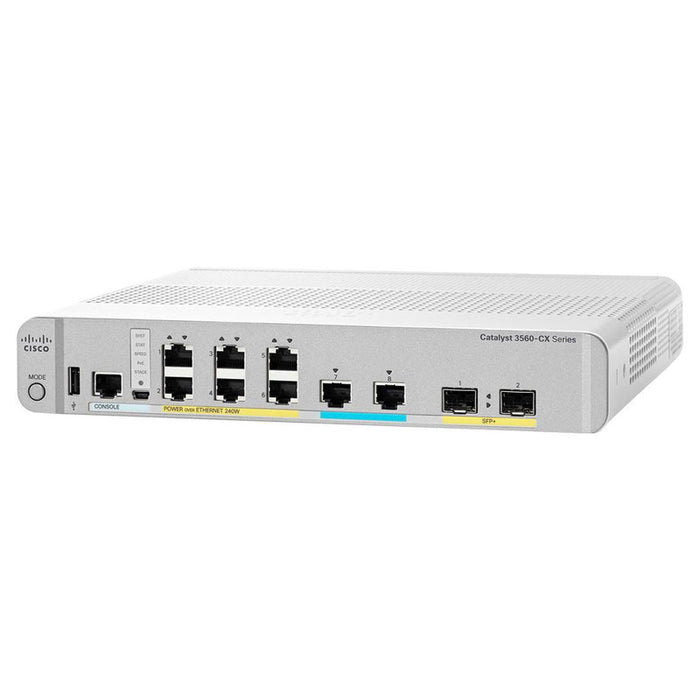 Cisco WS-C3560CX-8PC-S 8-Port PoE+ Switch, 2x SFP - Refurbished