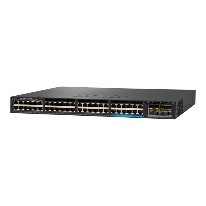 Cisco WS-C3650-12X48UQ-E 48-Port UPOE mGig Switch, 4x10G SFP+ - Refurbished 1 Year Warranty