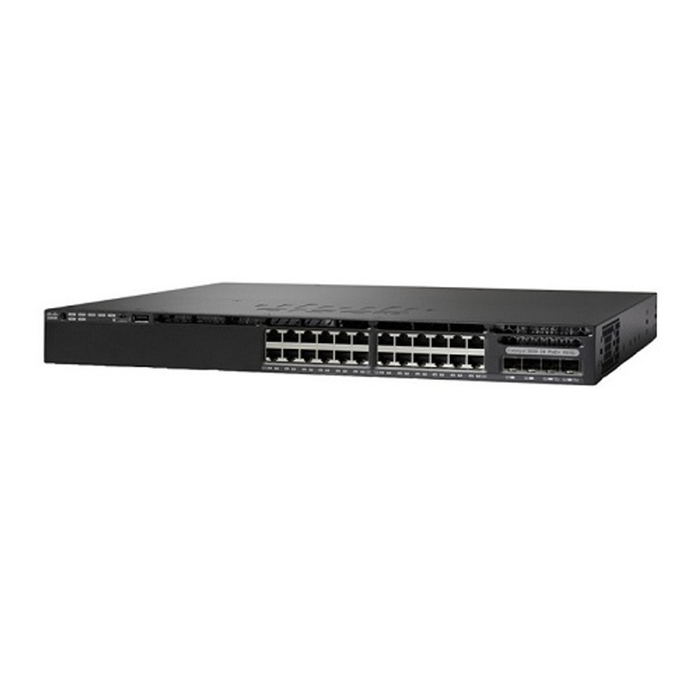 Cisco WS-C3650-24PS-E 24x PoE+ Switch, 4x 1G SFP - Refurbished 1 Year Warranty