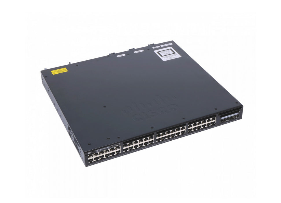 Cisco WS-C3650-48FS-S 48-Port PoE+ Gigabit Switch with 4 SFP Refurbished 1 Year Warranty