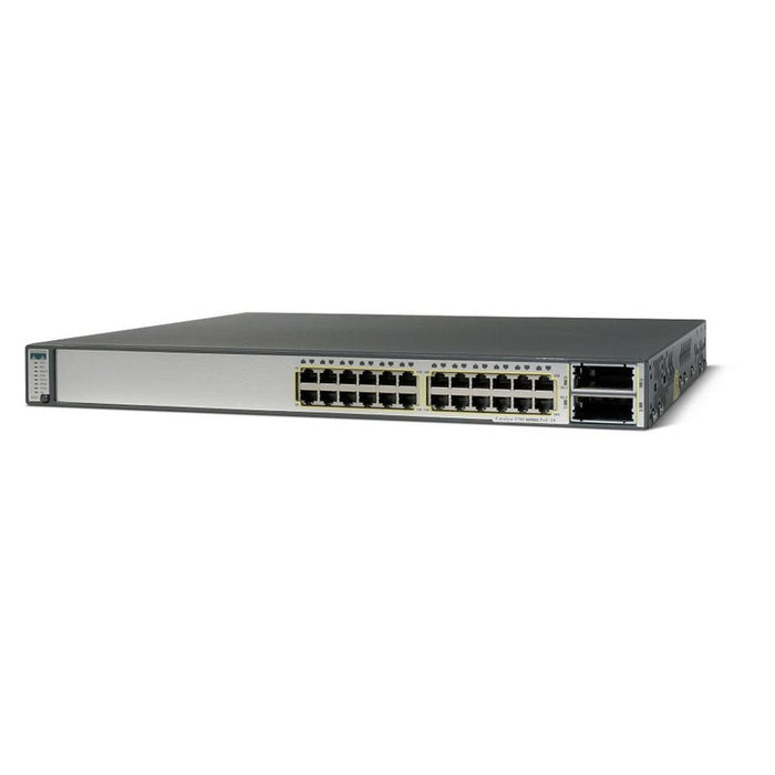 Cisco WS-C3750E-24PD-S 24x PoE Stackable L3 Switch - Refurbished 1 Year Warranty
