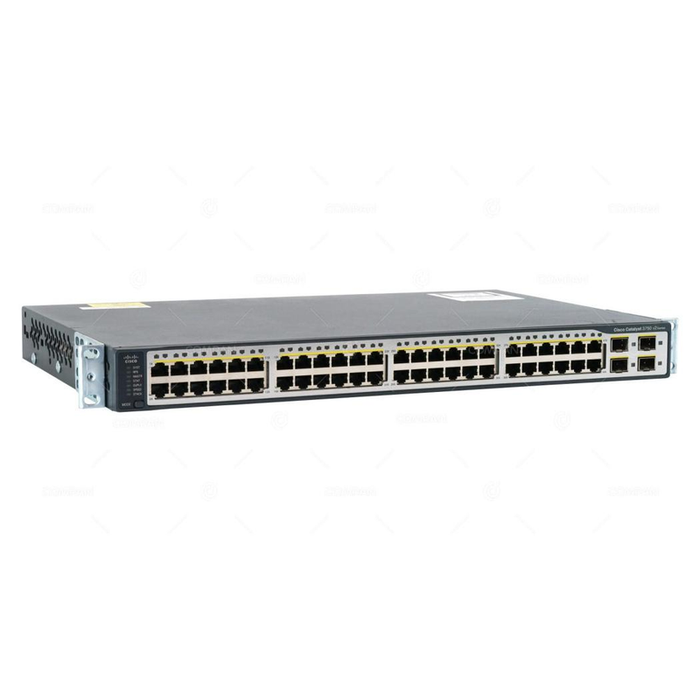 Cisco WS-C3750V2-48TS-S 48-Port Fast Ethernet Stackable L3 Switch - Refurbished 1 Year Warranty