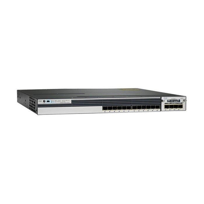 Cisco WS-C3750X-12S-E 12-Port Gigabit Switch with SFP Uplink Refurbished 1 Year Warranty