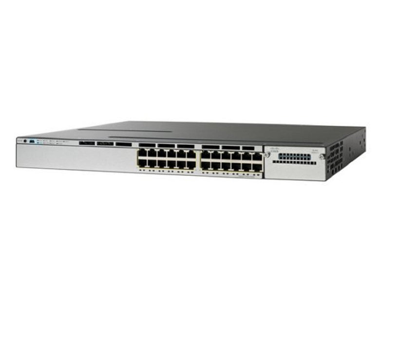Cisco WS-C3750X-24S-S 24-Port SFP Layer 3 Stackable Switch Refurbished 1 Year Warranty