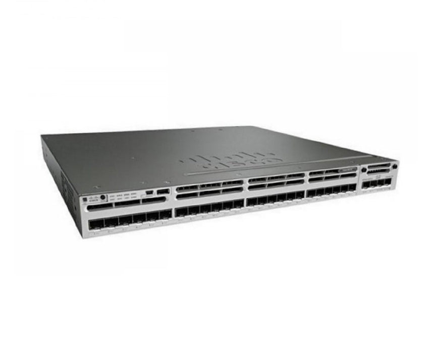 Cisco WS-C3850-24S-S 24-Port SFP Layer 3 Stackable Switch Refurbished 1 Year Warranty