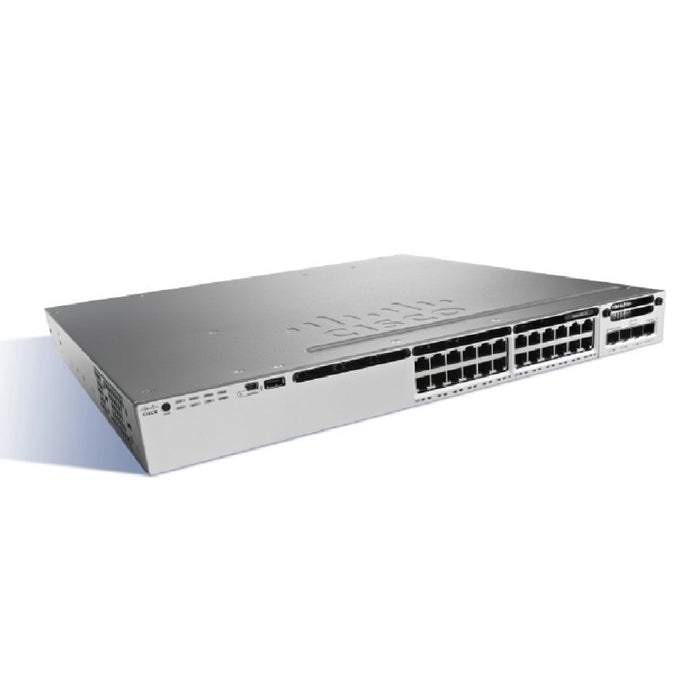 Cisco WS-C3850-24T-E 24-Port IP Services Gigabit Stackable Switch Refurbished 1 Year Warranty