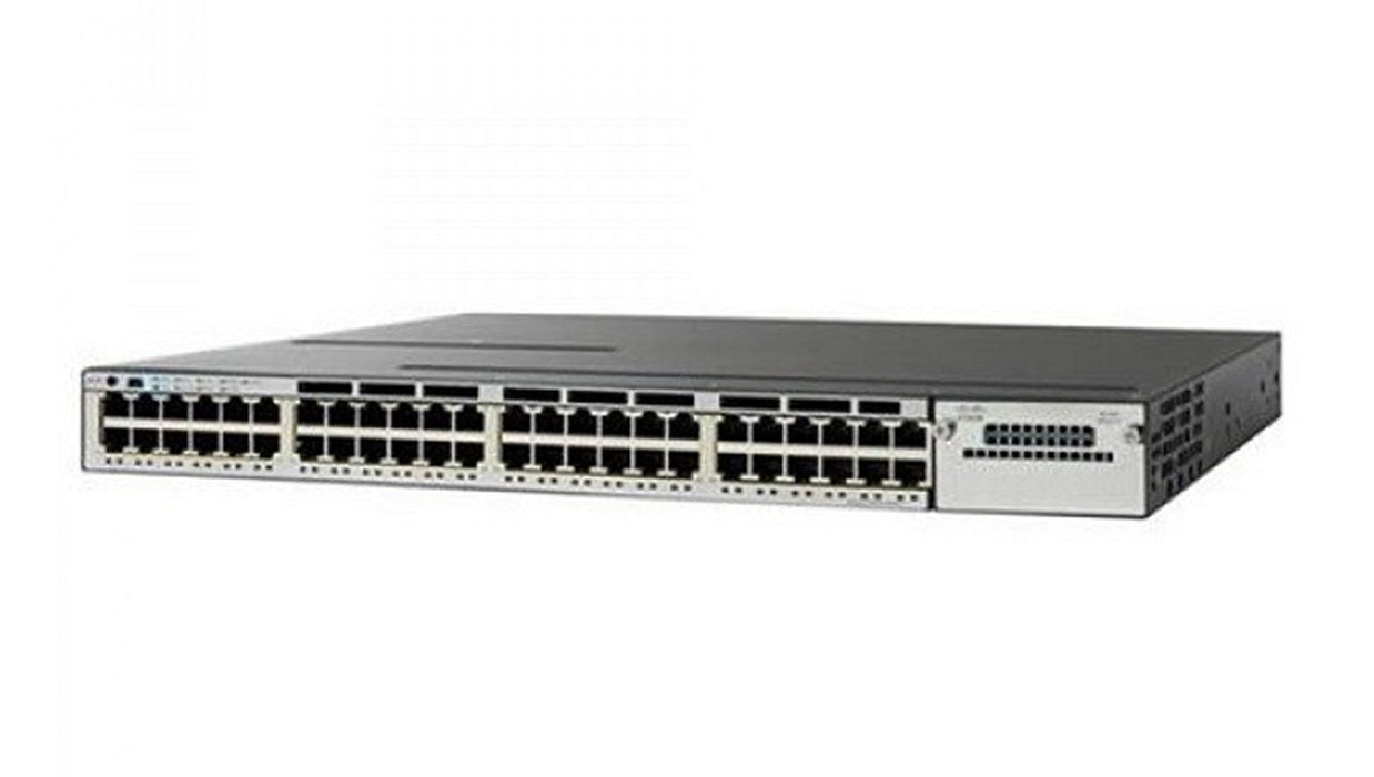 Cisco WS-C3850-48T-L 48-Port Gigabit Layer 3 Switch Refurbished 1 Year Warranty