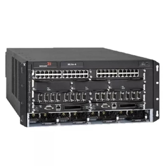 Brocade BR-MLXE-4-MR2-X-AC Advanced 4-Slot MLXe Router Chassis with MR2 – High-Performance, Refurbished, 1 Year Warranty