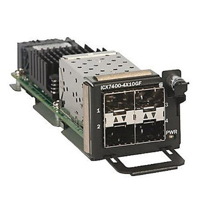 Brocade ICX7400-4X10GF 4-Port 10G SFP+ Uplink Module for Scalable – High-Performance, Refurbished, 1 Year Warranty