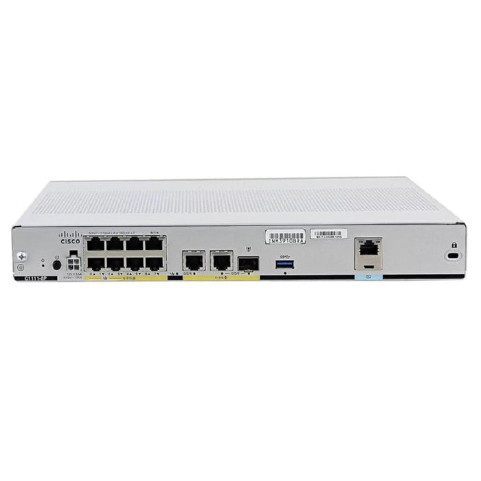 Cisco C1111-8P 8-Port Gigabit Router with Dual WAN and PoE Refurbished 1 Year Warranty