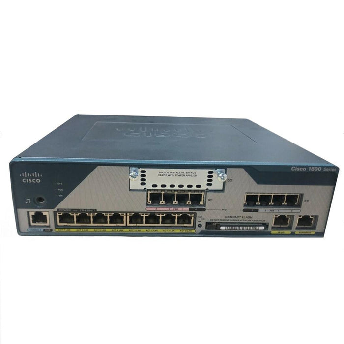 Cisco C1861W-SRST-F/K9 8-Port PoE Router with FXS/FXO & WLAN Support Refurbished 1 Year Warranty
