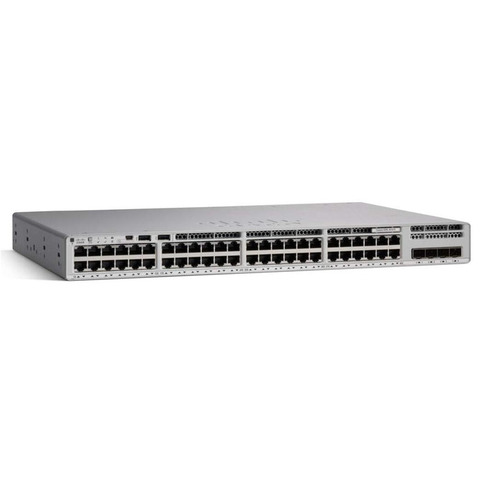 Cisco C9200L-48T-4X-E 48-Port Gigabit Ethernet Switch with 4×1/10 Gbps Uplinks, Network Essentials