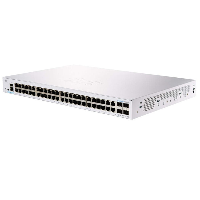 Cisco CBS250-48T-4X 48-Port Smart Managed Switch with 10G Uplinks – High-Performance, Refurbished, 1 Year Warranty