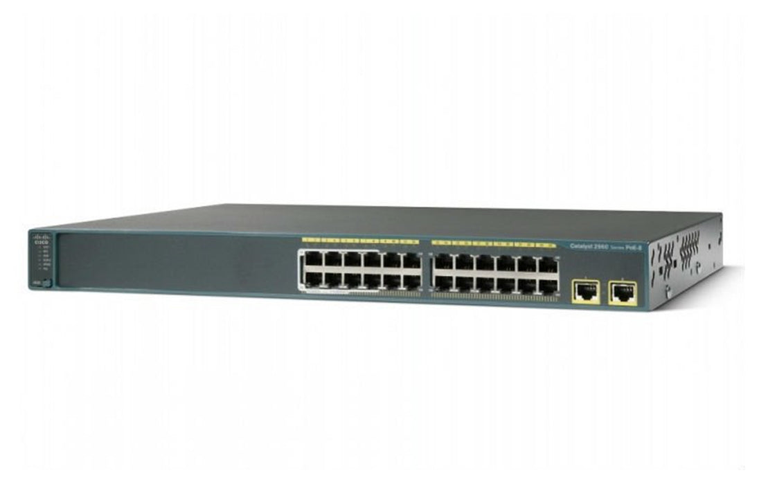 Cisco WS-C2960S-24PS-L 24-Port PoE+ Gigabit Layer 2 Switch Refurbished 1 Year Warranty