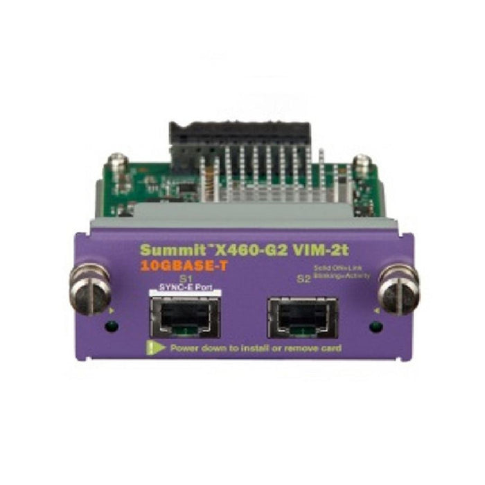 Extreme 16712 VIM-2t 2-Port 10GBase-T Module for X460-G2 Switch Refurbished 1 Year Warranty