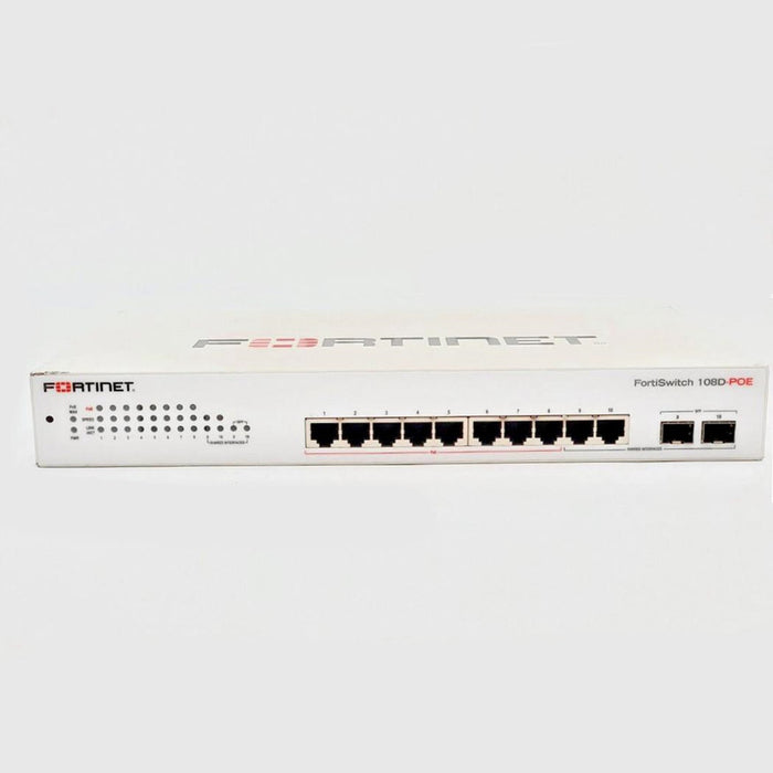 Fortinet FS-108D-POE 8-Port PoE Ethernet Switch for IP Phones – High-Performance, Refurbished, 1 Year Warranty