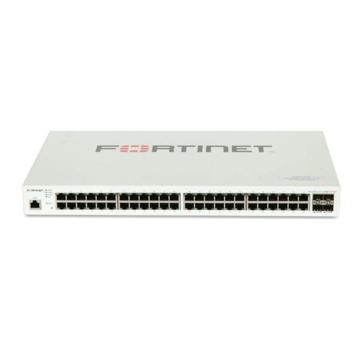Fortinet FS-248E-FPOE 48-Port Gigabit PoE+ Switch with Intelligent Power – High-Performance, Refurbished, 1 Year Warranty