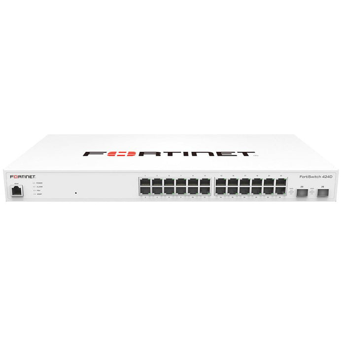 Fortinet FS-424D 24-Port Gigabit Ethernet Switch with Layer 2/3/2025 – High-Performance, Refurbished, 1 Year Warranty