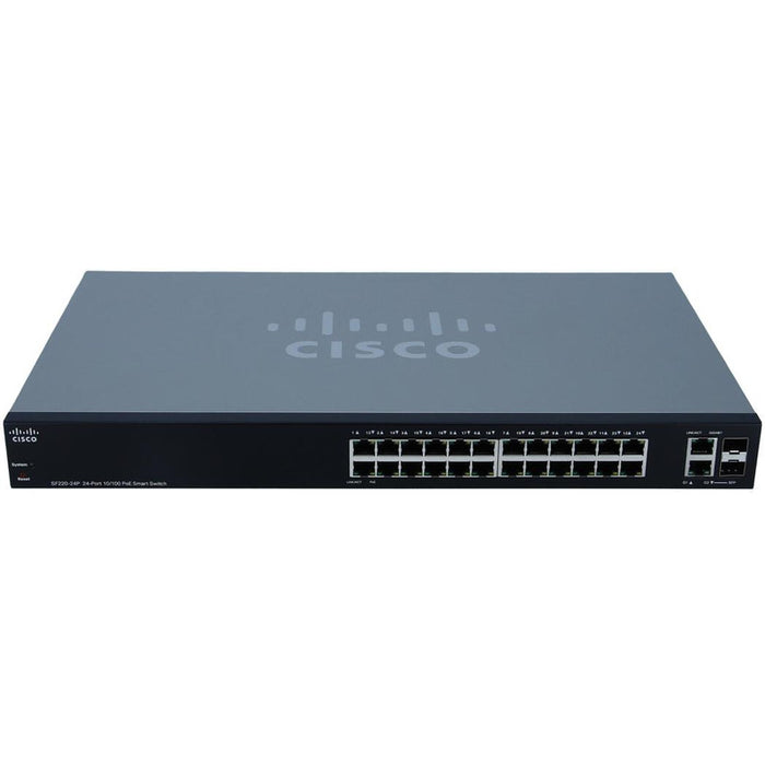 Cisco SF220-24P-K9 Enterprise Appliance – Smart Managed PoE Switch Refurbished 1 Year Warranty