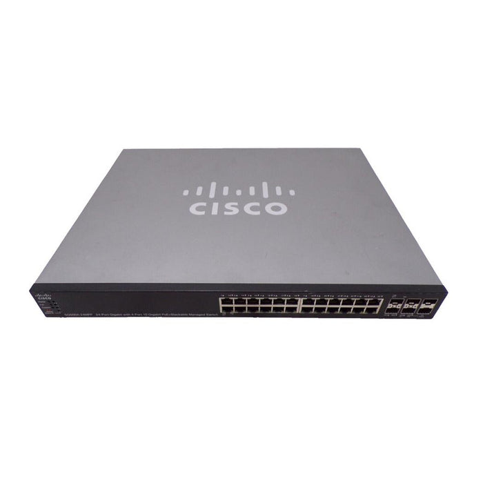 Cisco SG500X-24MPP-K9 24-Port PoE+ Managed Switch – High Power PoE Refurbished 1 Year Warranty