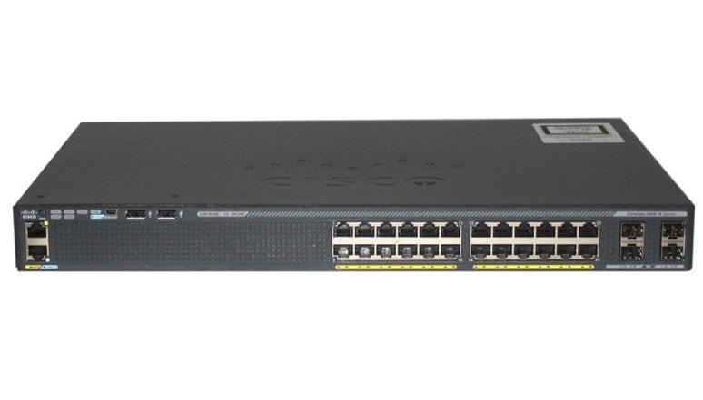 Cisco WS-C2960X-24PS-L 24-Port PoE+ Switch with 4x SFP Uplinks Refurbished 1 Year Warranty