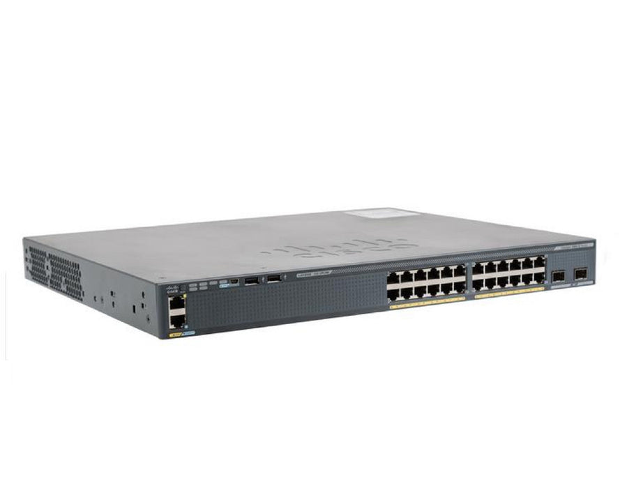 Cisco WS-C2960X-24TD-L 24-Port Managed Switch with SFP+ and Gigabit Refurbished 1 Year Warranty