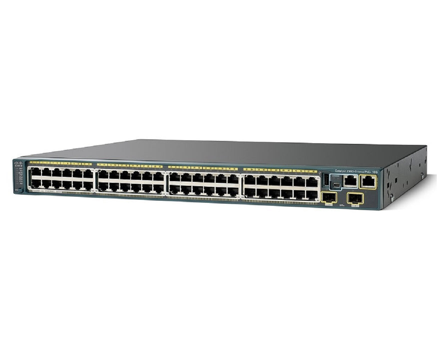 Cisco WS-C2960S-48LPD-L 48×10/100/1000 + 2×10G SFP+ + 2×1G SFP PoE+ Switch