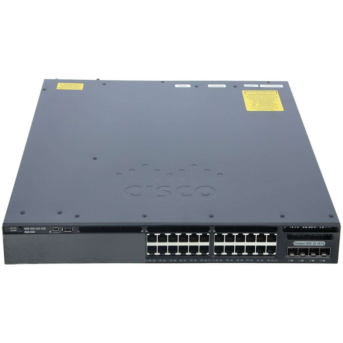 Cisco WS-C3650-24TS-L 24-Port Gigabit Switch, 4x 1G SFP - Refurbished 1 Year Warranty