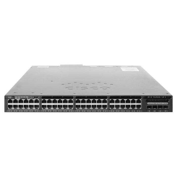 Cisco WS-C3650-48PD-E 48x PoE+ L3 Switch, 2x10G SFP+ + 2x1G SFP - Refurbished 1 Year Warranty