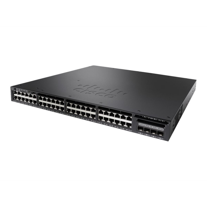 Cisco WS-C3650-48TD-L 48-Port Gigabit Switch, 2x10G SFP+ + 2x1G SFP - Refurbished 1 Year Warranty